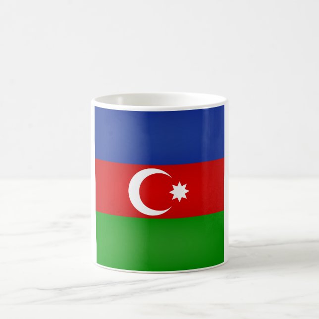 Coole aserbaidschanische Flagge Kaffeetasse (Mittel)