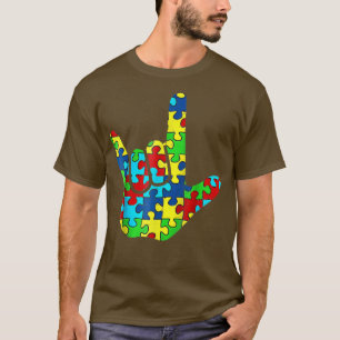 Coole ASL Liebe Gebärdensprache Autismus Sensibili T-Shirt
