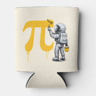 Coole Astronautenmalerei Pi-Symbol Pi-Tag Dosenkühler