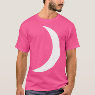 Coole Astronomie des Big White Crescent Moon T-Shirt