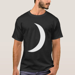 Coole Astronomie des Big White Crescent Moon T-Shirt