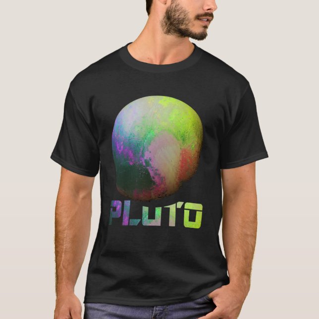 Coole Astronomie des Pluto Dwarf Planet Kuiper Bel T-Shirt (Vorderseite)