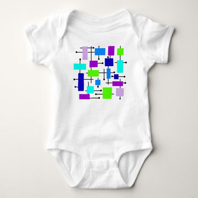 Coole Atomwinkel Baby Strampler (Vorderseite)
