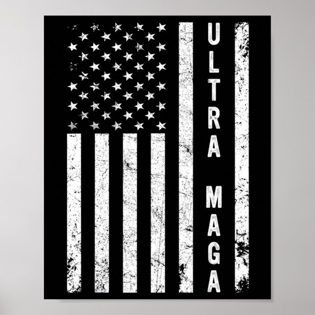 Coole Ausfahrt aus US-amerikanischer Flagge Ult Poster (Vorne)