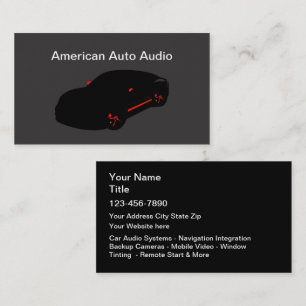 Coole Auto-Audio- und Tönungsprodukte Visitenkarte