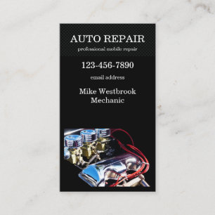 Coole Auto Reparaturservice-Visitenkarte Visitenkarte