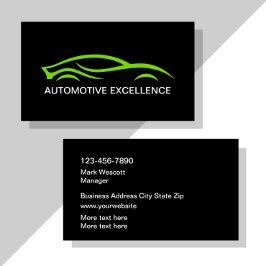 Coole Automotive Sleek Modern Business Cards Visitenkarte