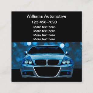 Coole Automotive Theme Visitenkarten Quadratische Visitenkarte