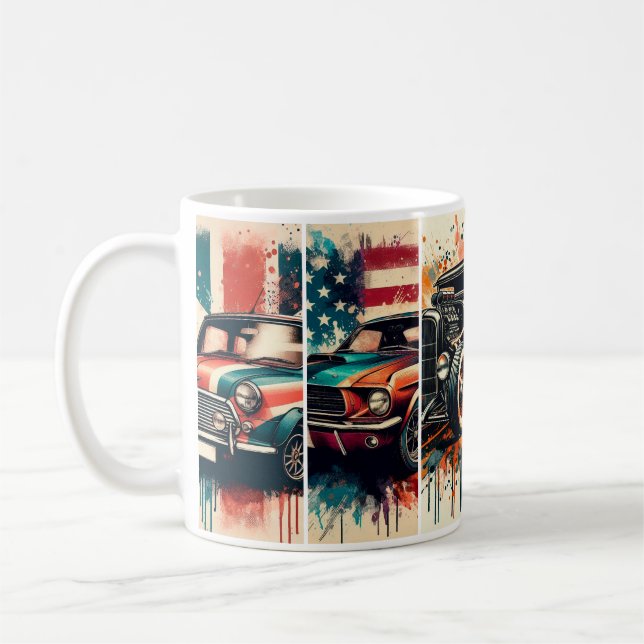 Coole Autos Kaffeetasse (Links)
