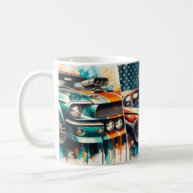 Coole Autos Kaffeetasse (Links)
