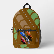 Coole Autos und Motorräder Kinder Schulrucksack