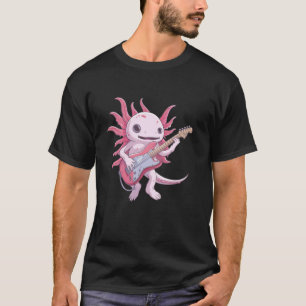 Coole Axolotl Gitarre für Gitarristen und Salamand T-Shirt