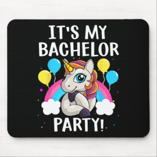 Coole Bachelor Party Art for Men Boys Groom Weddin Mousepad
