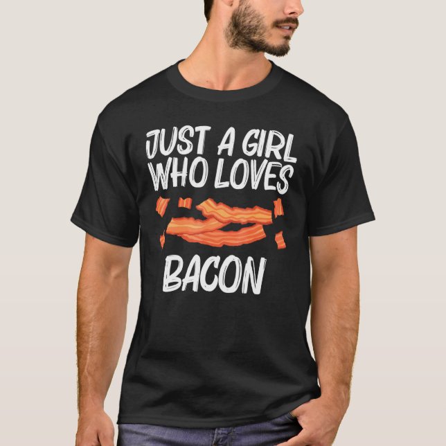 Coole Bacon Art für Mädchen Schweinefleisch Bruch T-Shirt (Vorderseite)