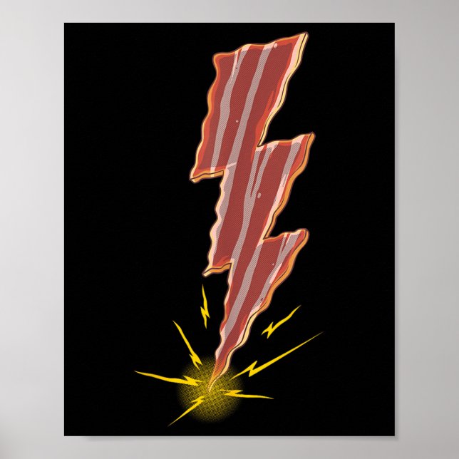 Coole Bacon Design Für Männer Frauen Kinder Fleisc Poster (Vorne)