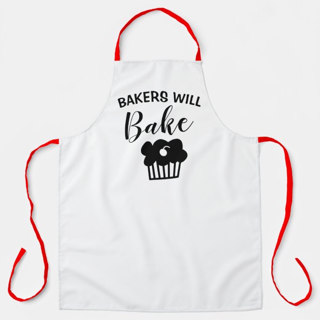 Coole Bakers backen Funny Baked Schürze (Vorderseite)