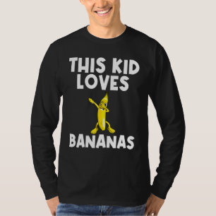 Coole Banane für Kinder Jungen, die gelb süß trink T-Shirt