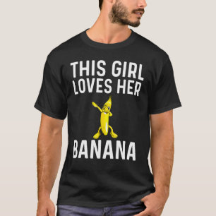 Coole Banane Für Mädchen Kinder Dabbing Gelbe Süße T-Shirt