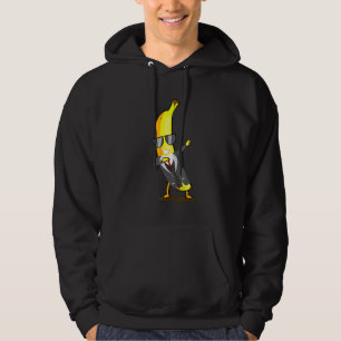 Coole Banane im Anzug Tanzfrucht und Sonnenblume Hoodie