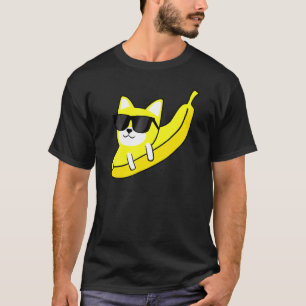 Coole Bananenkatze mit Sonnenbrille Banana Feline T-Shirt