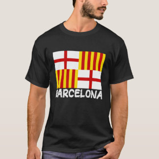 Coole Barcelona-Flagge T-Shirt