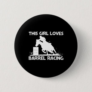 Coole Barrel Racing Art für Girls Mama Reiten Button