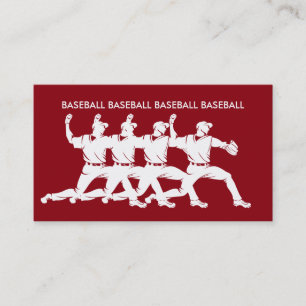 Coole Baseball-Geschäftskarten Visitenkarte