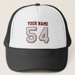 Coole Baseball-Stiche - individueller Name und Nr. Truckerkappe
