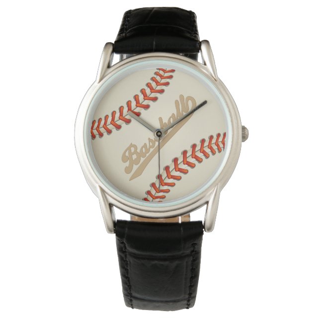coole Baseballsportler Armbanduhr (Vorderseite)