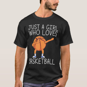 Coole Basketballkunst für Mädchen Kinder Ball spie T-Shirt
