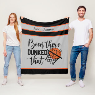 coole Basketballsportler tragen ihren Namen Fleecedecke