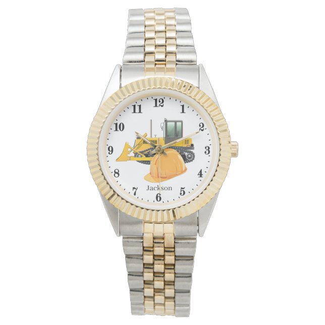 Coole Bauarbeiter Armbanduhr (Vorderseite)