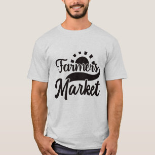 Coole Bauernmarkt-Wortkunst T-Shirt