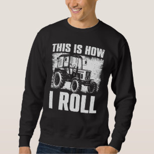 Coole Bauerntrappe Kunst für Männer Frauen Traktor Sweatshirt