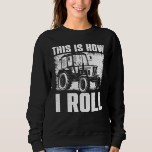 Coole Bauerntrappe Kunst für Männer Frauen Traktor Sweatshirt