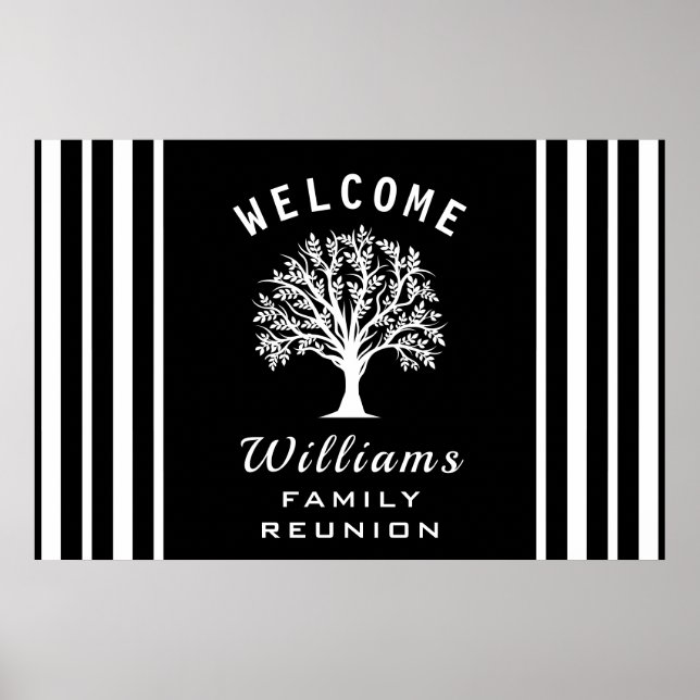 Coole Baumstraße Reise Sommerurlaub Familie Wieder Poster (Vorne)