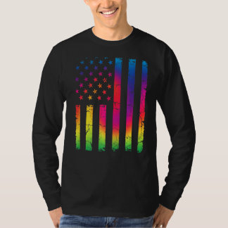 Coole beängstigende US-amerikanische Flagge für mi T-Shirt