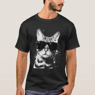 Coole Bengal-Katze mit Sonnenbrille Weiße Splash A T-Shirt