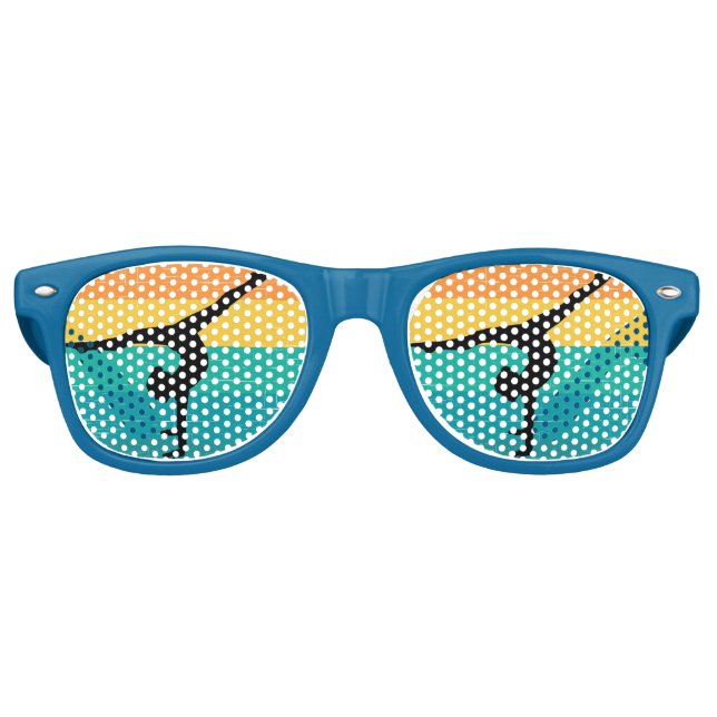 Coole benutzerdefinierte Frauen Gymnastik Sonnenun Partybrille (Vorderseite)