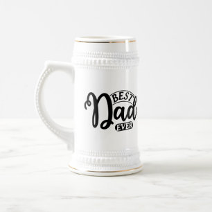 Coole beste Dad jemals Wortkunst Bierglas