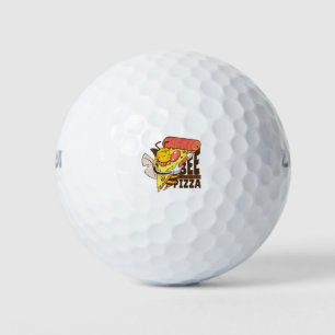 Coole Bienen Lieben Pizza Puns Golfball