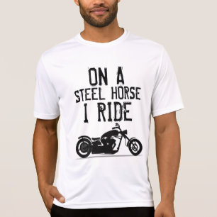 Coole Biker-T - Shirt, STAHLHORSE I RIDE T - Shirt