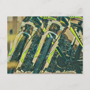 Coole Biketechnik Postkarte