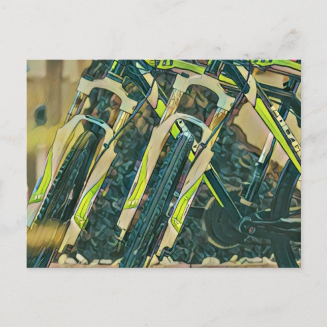 Coole Biketechnik Postkarte (Vorderseite)