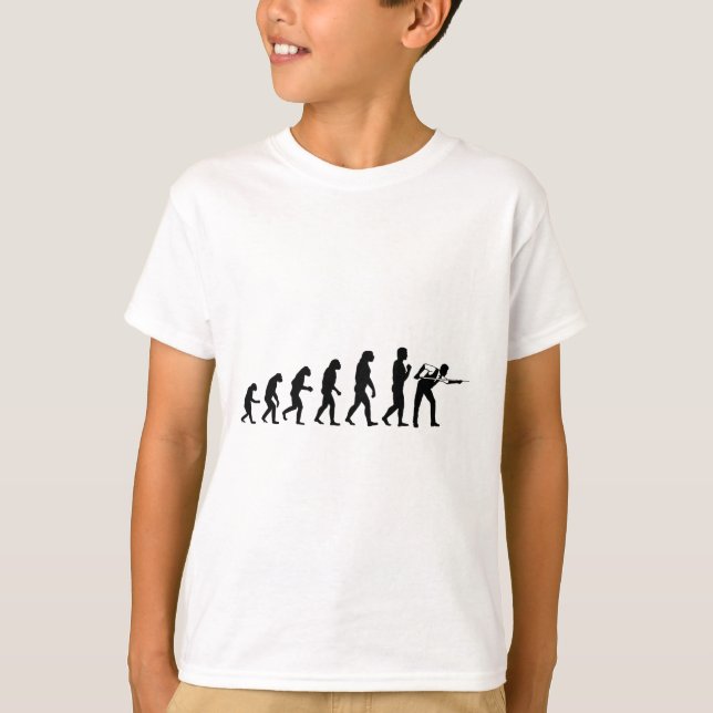 Coole Billard Evolution Funny Cue Ll Stick Player T-Shirt (Vorderseite)