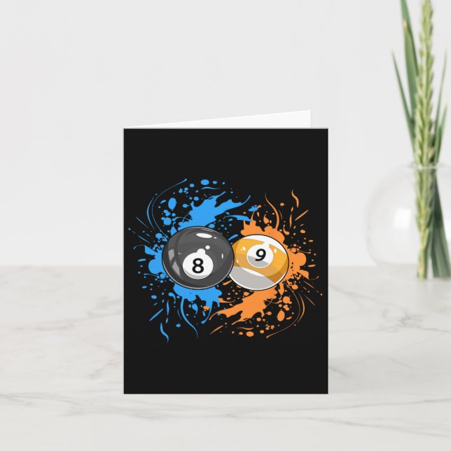 Coole Billard für 8-LL und 9-LL Player Karte (Vorderseite)