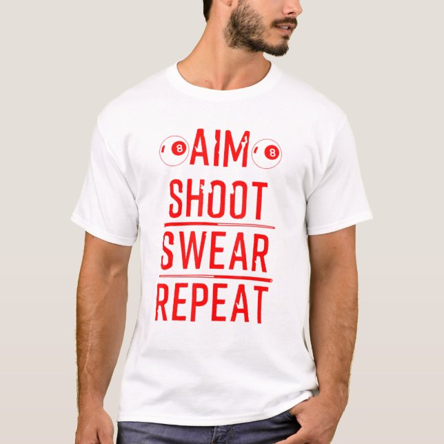 Coole Billard für Damen T-Shirt (Vorderseite)