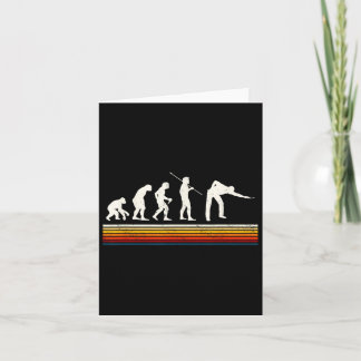 Coole Billard Schwarze Evolution des Menschen Bill Karte