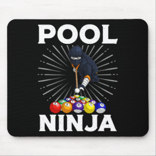 Coole Billardkunst für Damen Schwimmerinnen Ninja Mousepad
