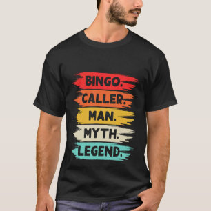 Coole Bingo-Ansager-Wortkunst  T-Shirt